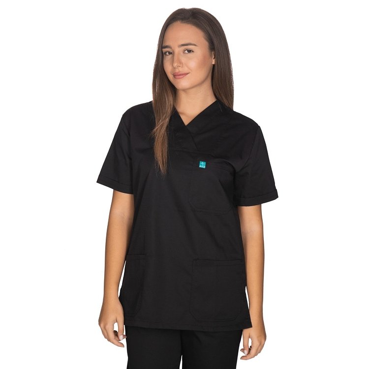 Unisex Σετ Ιατρική Στολή - Scrub Μαύρο