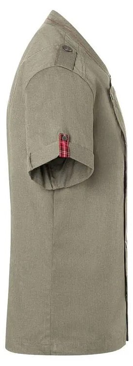 Σακάκι σεφ με κοντό μανίκι χακί συνθετικό Denim-Style Stage2