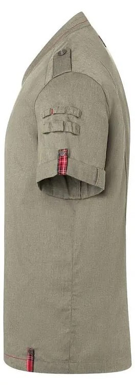 Σακάκι σεφ με κοντό μανίκι χακί συνθετικό Denim-Style Stage2