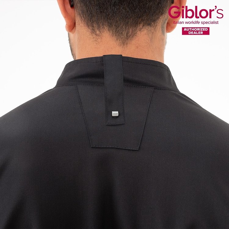 Σακάκι Σεφ Ascanio Tencel Slim Fit Μαύρο
