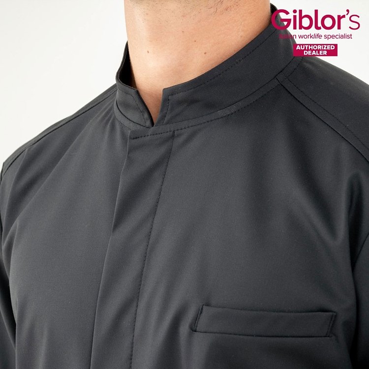 Σακάκι Σεφ Lorenzo Tencel Slim Fit Μαύρο