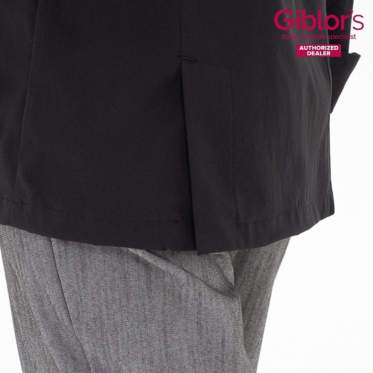 Αντιβακτηριακό Σακάκι Σεφ Lauro G-TECH PRO Slim Fit Μαύρο