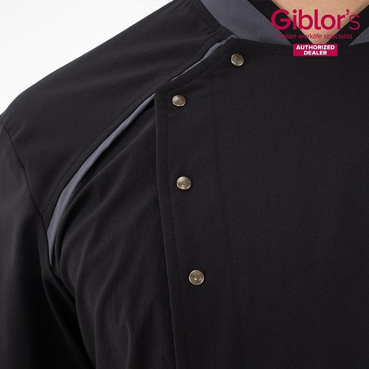 Αντιβακτηριακό Σακάκι Σεφ Lauro G-TECH PRO Slim Fit Μαύρο
