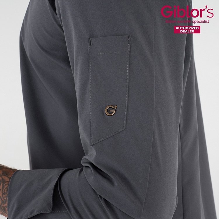 Αντιβακτηριακό Σακάκι Σεφ Lauro G-TECH PRO Slim Fit Γκρι 25P08G429-119