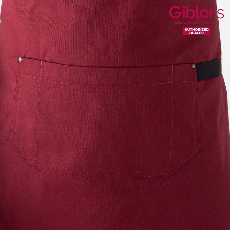 Unisex Ποδιά Barista Jersey One Size Μπορντό 22P01H313.006