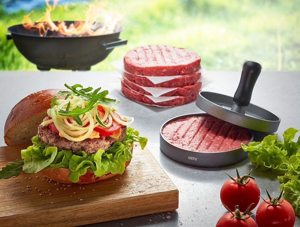 Αλουμινένια Πρέσα για Μπιφτέκια & Burger BBQ με Αντικολλητική Επίστρωση