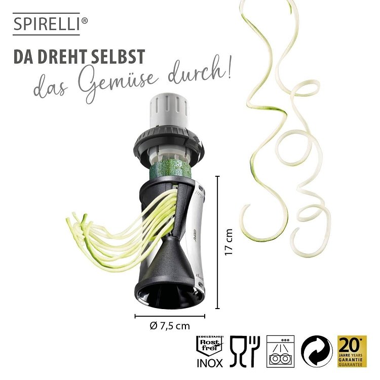Κόφτης Σπιράλ Λαχανικών SPIRELLI 2.0