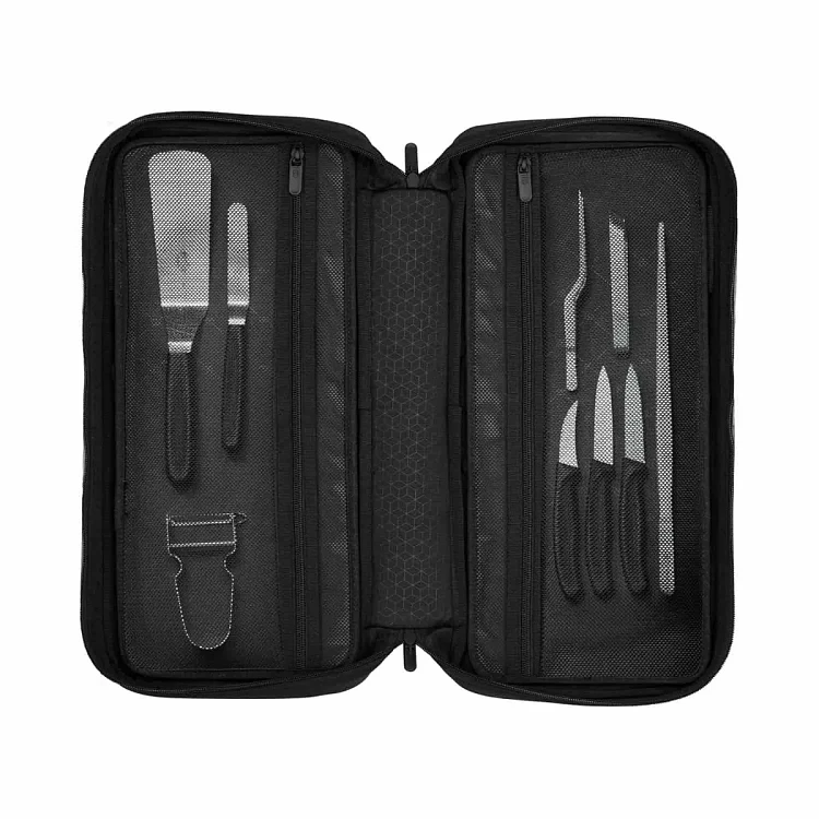 Folder Compact Set Σετ Επαγγελματικών Μαχαιριών & Εργαλείων 16 Τεμαχίων με Θήκη Μεταφοράς