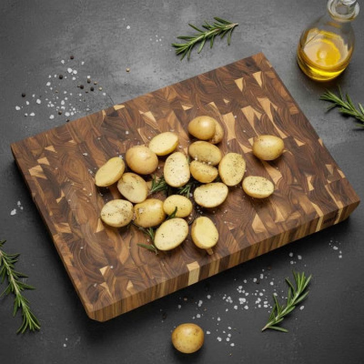 Επιφάνεια κοπής από ξύλο teak end grain 50 x 35 x 5 εκατ. Supreme