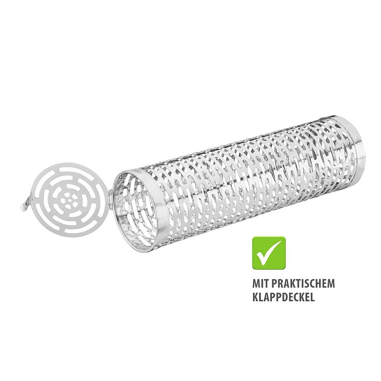 Deluxe BBQ Κυλινδρικό Καλάθι Ψησίματος Ανοξείδωτο 30.5cm