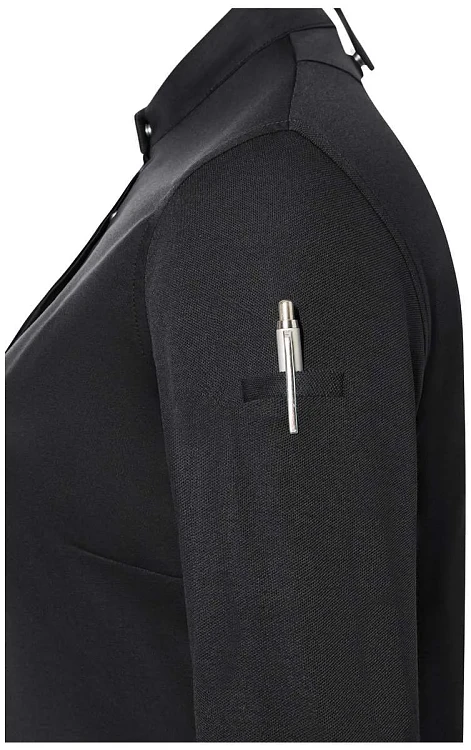 Avantgarde Γυναικείο Σακάκι Σεφ Μακρυμάνικο Μαύρο Slim Fit
