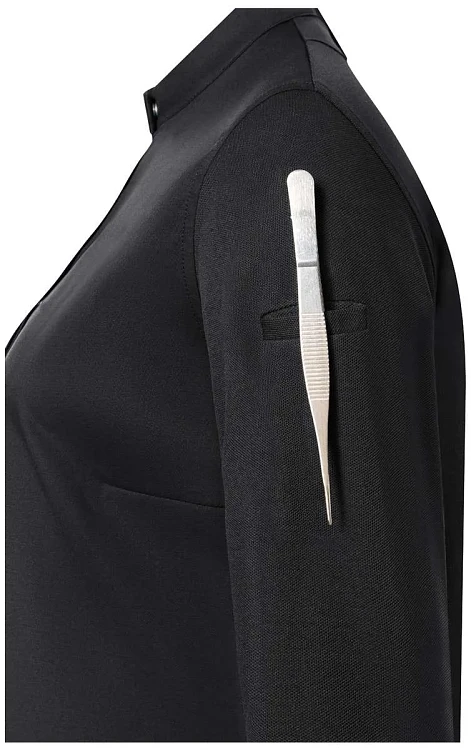 Avantgarde Γυναικείο Σακάκι Σεφ Μακρυμάνικο Μαύρο Slim Fit