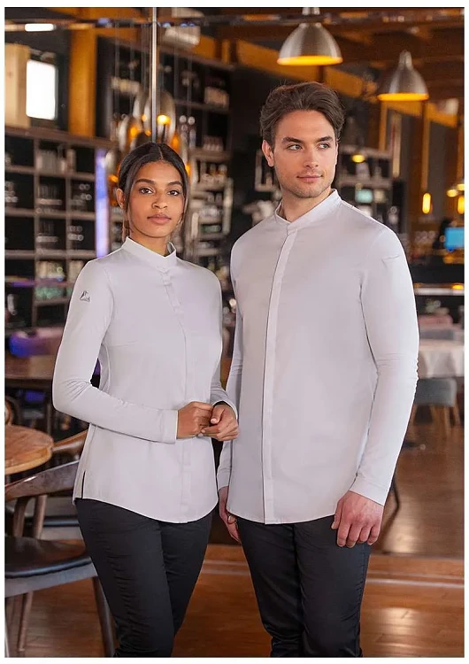 Avantgarde Γυναικείο Σακάκι Σεφ Μακρυμάνικο Γκρι Slim Fit