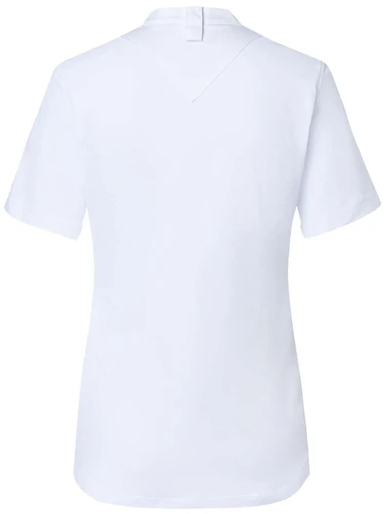 Avantgarde Γυναικείο Σακάκι Σεφ Κοντομάνικο Λευκό Slim Fit