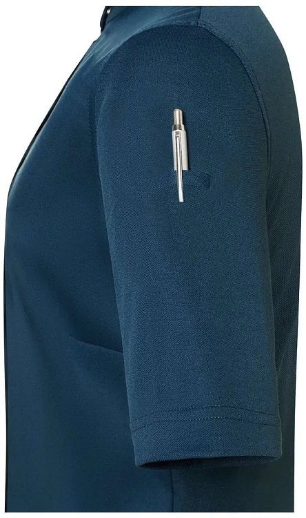 Avantgarde Γυναικείο Σακάκι Σεφ Κοντομάνικο Μπλε Slim Fit