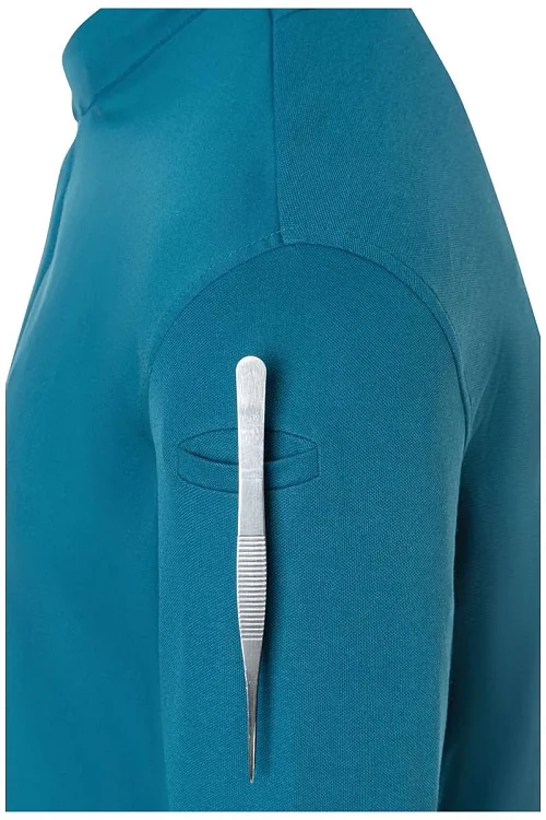 Avantgarde Σακάκι Σεφ Μακρυμάνικο Πετρόλ Slim Fit
