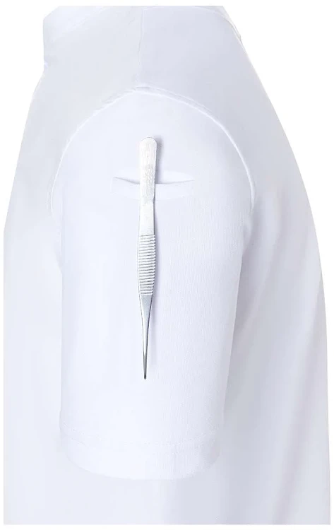 Avantgarde Σακάκι Σεφ Κοντομάνικο Λευκό Slim Fit