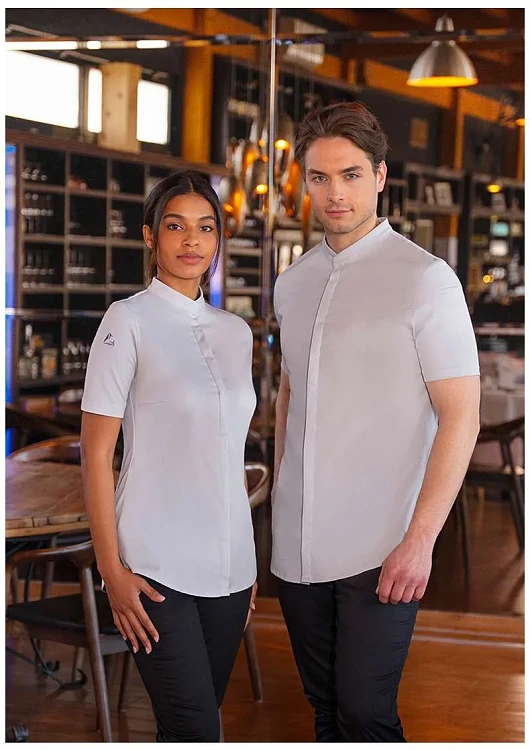 Avantgarde Σακάκι Σεφ Κοντομάνικο Γκρι Slim Fit