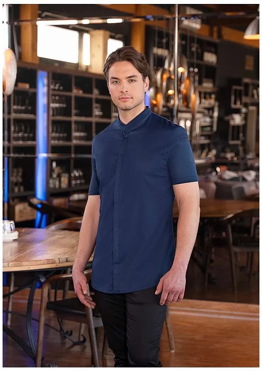 Avantgarde Σακάκι Σεφ Κοντομάνικο Μπλε Slim Fit
