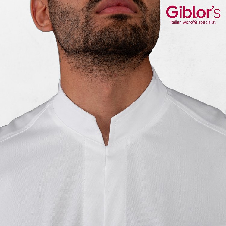 Σακάκι Σεφ Ascanio Tencel Slim Fit Λευκό 25P08G422