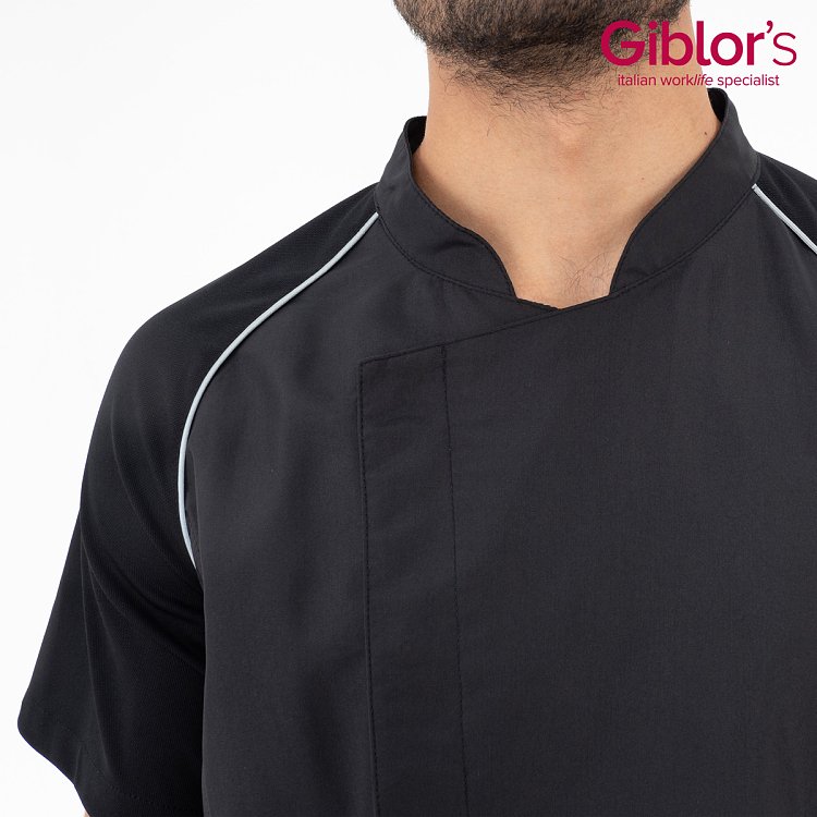 Σακάκι Σεφ Javier Μαύρο Slim Fit - Ultralight Microfiber Dry&Clean 25P08G430