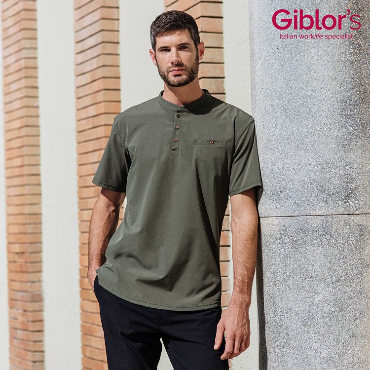 Σακάκι Σεφ Sergio Slim Fit Χακί - Τεχνολογία Sorona®