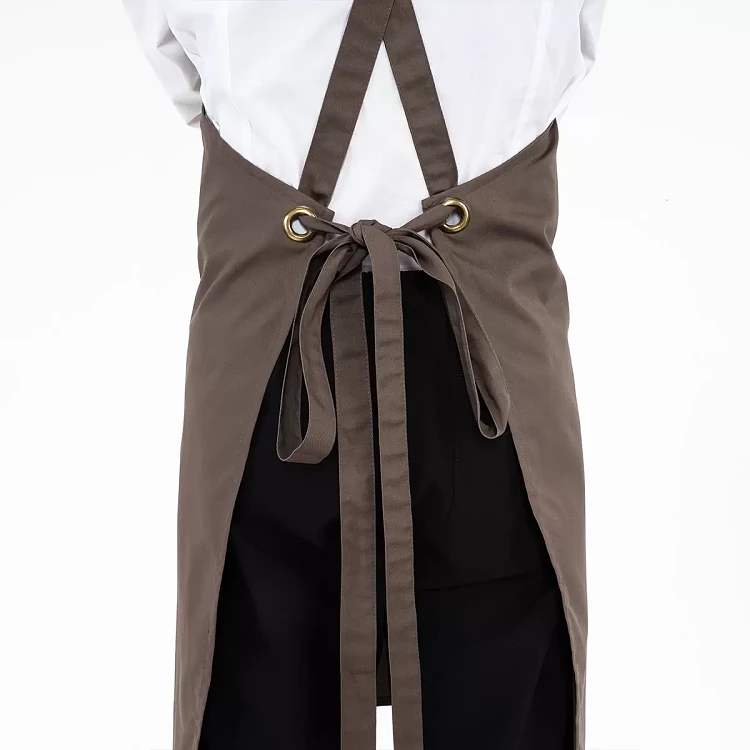 Ποδιά Unisex Mykonos Μπεζ - Γκρι - Gabardine