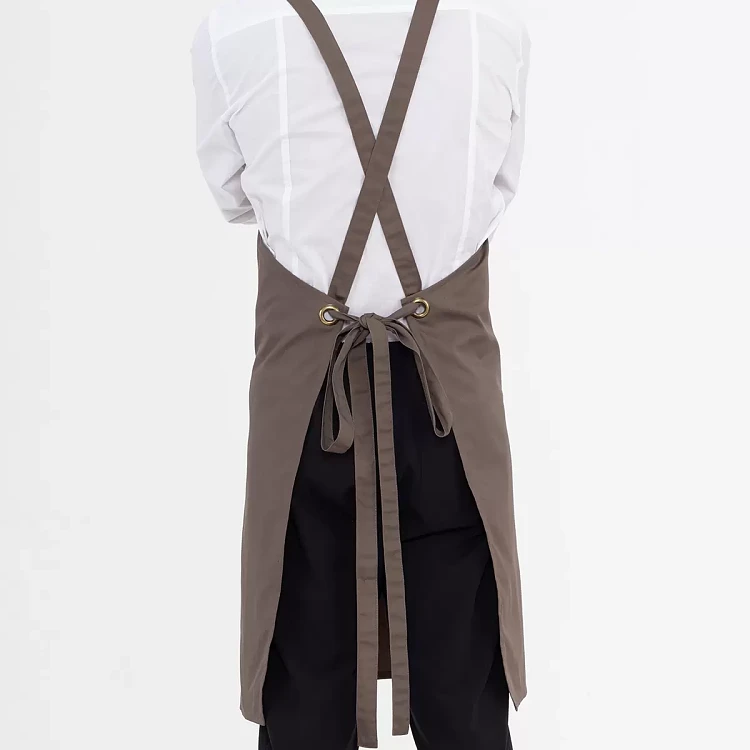 Ποδιά Unisex Mykonos Μπεζ - Γκρι - Gabardine
