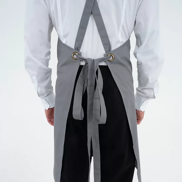 Ποδιά Unisex Mykonos Γκρι - Gabardine