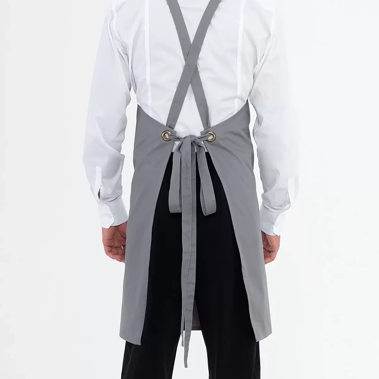 Ποδιά Unisex Mykonos Γκρι - Gabardine