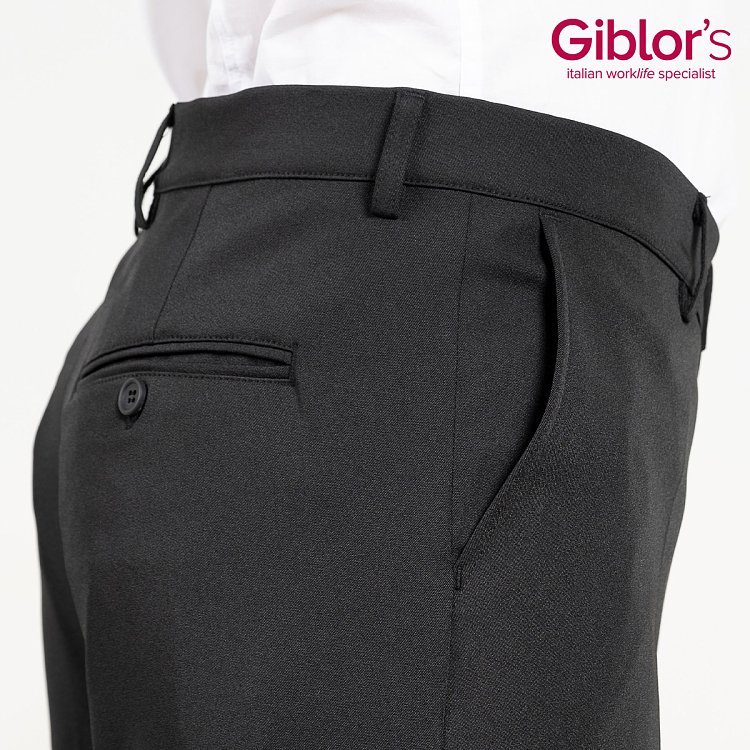 Επαγγελματικό Παντελόνι Walter Μαύρο Slim Fit - Ελαστικό