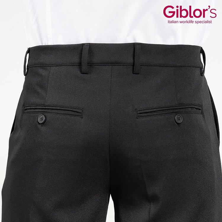 Επαγγελματικό Παντελόνι Walter Μαύρο Slim Fit - Ελαστικό
