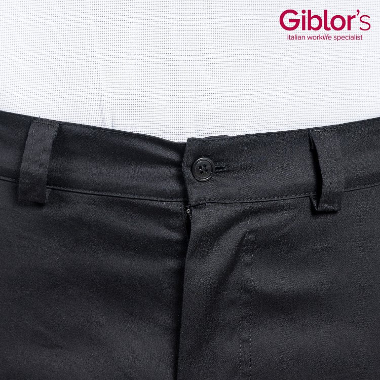 Brian Unisex Επαγγελματικό Παντελόνι Slim Fit με Λάστιχο στη Μέση