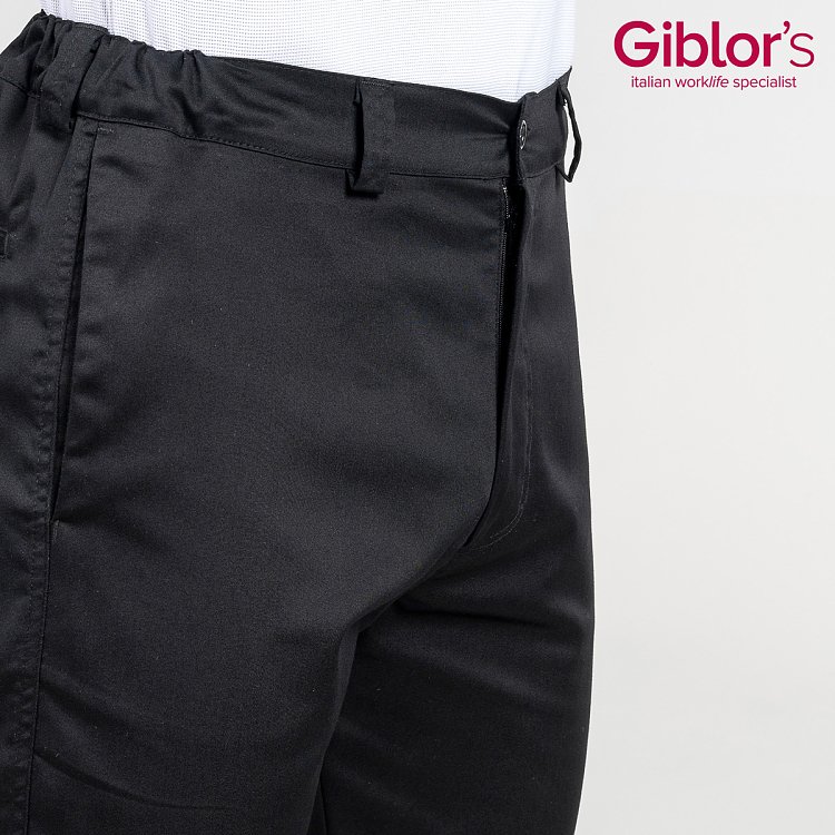 Brian Unisex Επαγγελματικό Παντελόνι Slim Fit με Λάστιχο στη Μέση