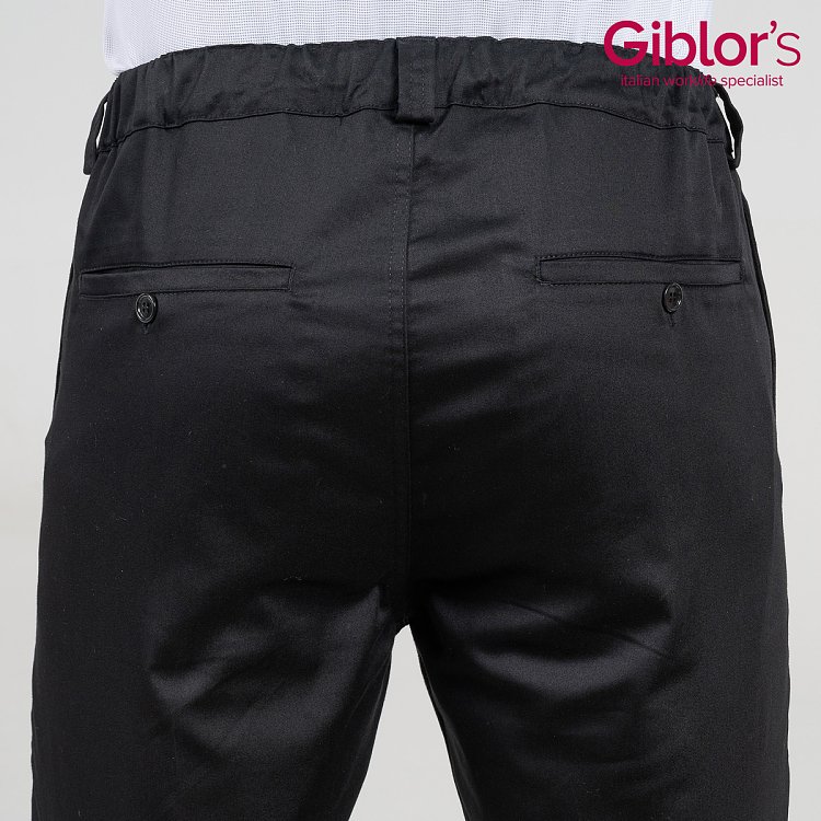Brian Unisex Επαγγελματικό Παντελόνι Slim Fit με Λάστιχο στη Μέση