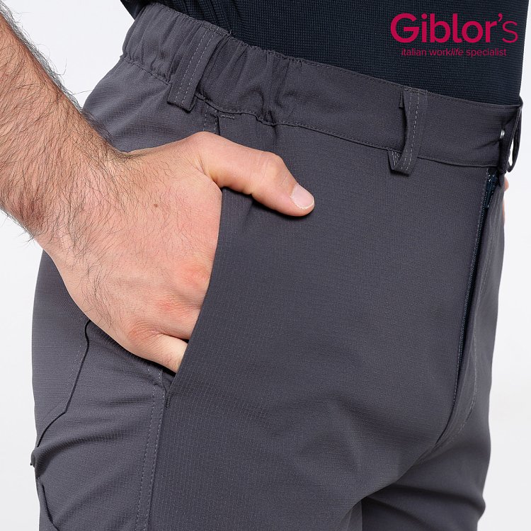 Oliver Unisex Επαγγελματικό Παντελόνι Ανθρακί Sorona Ripstop