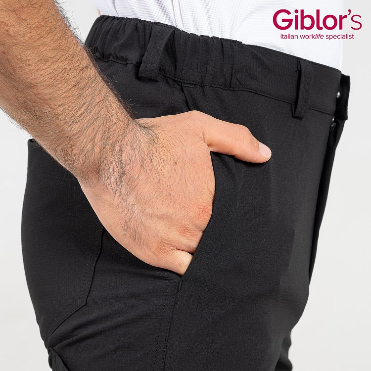 Oliver Unisex Επαγγελματικό Παντελόνι Μαύρο Sorona Ripstop