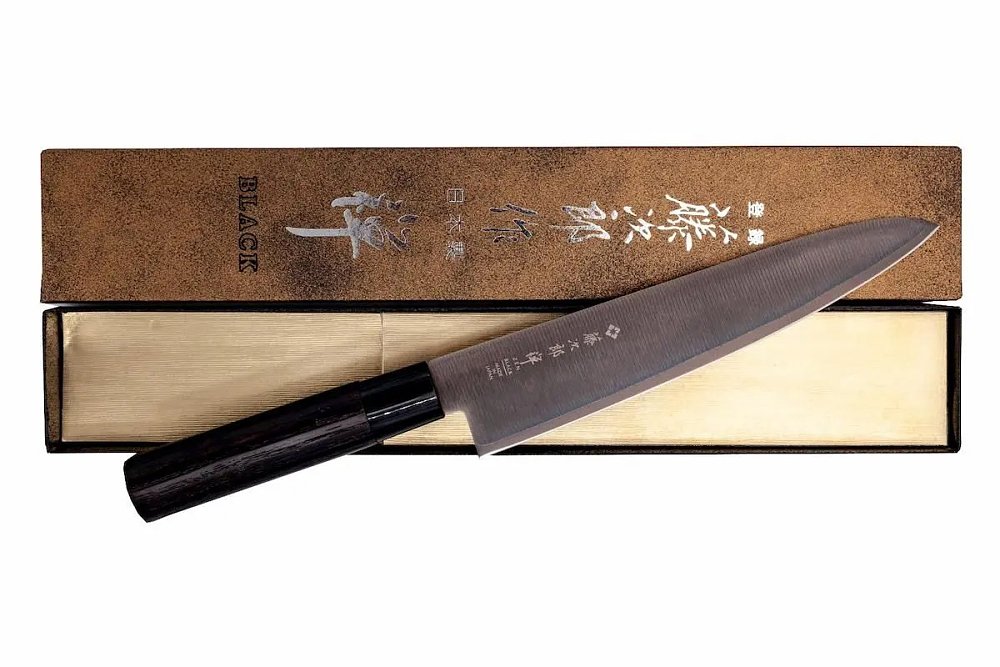 Tojiro Black Zen Μαχαίρι Σεφ 24cm Γιαπωνέζικο VG-10 με Ξύλινη Λαβή Καστανιάς