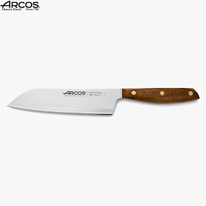 Επαγγελματικό Μαχαίρι Santoku Nordika με Λαβή από Ξύλο Καρυδιάς 19cm