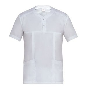 Μπλούζα Εργασίας Connor με Ύφανση Tencel & Πικέ Λευκό - Τελευταία Κομμάτια