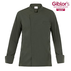 Σακάκι Σεφ Giorgio Slim Fit Χακί Τεχνολογία Sorona® 24P08G961