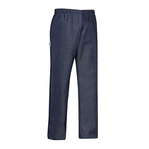 Παντελόνι σεφ unisex με κορδόνι και τσέπες jean 60% βαμβάκι - 40% πολυεστέρας
