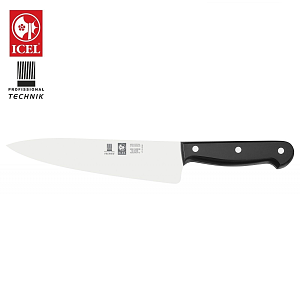 Επαγγελματικό Σφυρήλατο Μαχαίρι Chef Full Tang Technik με Μαύρη Λαβή POM 20cm