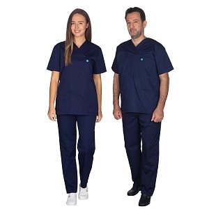 Unisex Σετ Ιατρική Στολή - Scrub Σκούρο Μπλε
