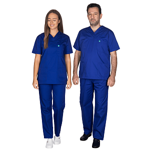 Unisex Σετ Ιατρική Στολή - Scrub Μπλε