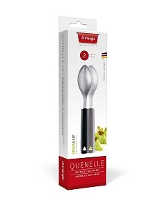 Σετ 2 κουτάλια quenelle 6 εκ. με κοντή λαβή σε κουτί