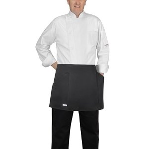 Ποδιά Barman με Πλαϊνές Τσέπες 70x40 cm Μαύρη