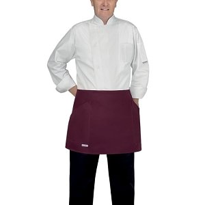 Ποδιά Barman με Πλαϊνές Τσέπες 70x40 cm Μπορντό