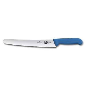 Fibrox Μαχαίρι Τεμαχισμού & Ζαχαροπλαστικής 26cm Οδοντωτό με Μπλε Αντιολισθητική Λαβή