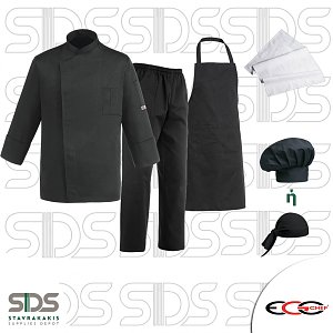 Σετ Στολή Σεφ Polycotton 5 Τεμαχίων